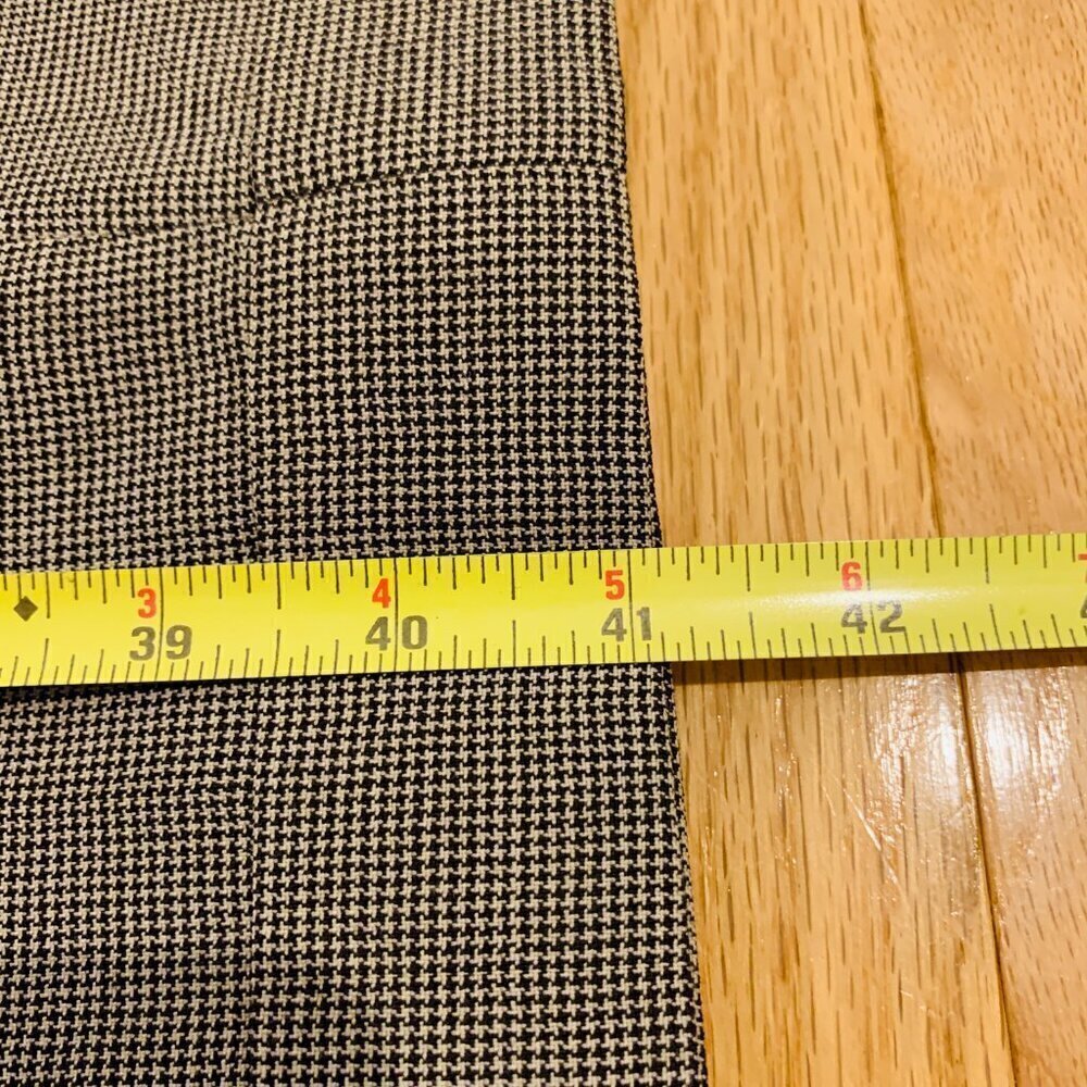 Brooks Brothers Mens Tan Classic Houndstooth Wool 2 Piece Suit 43R Jacket - Picture 13 of 16